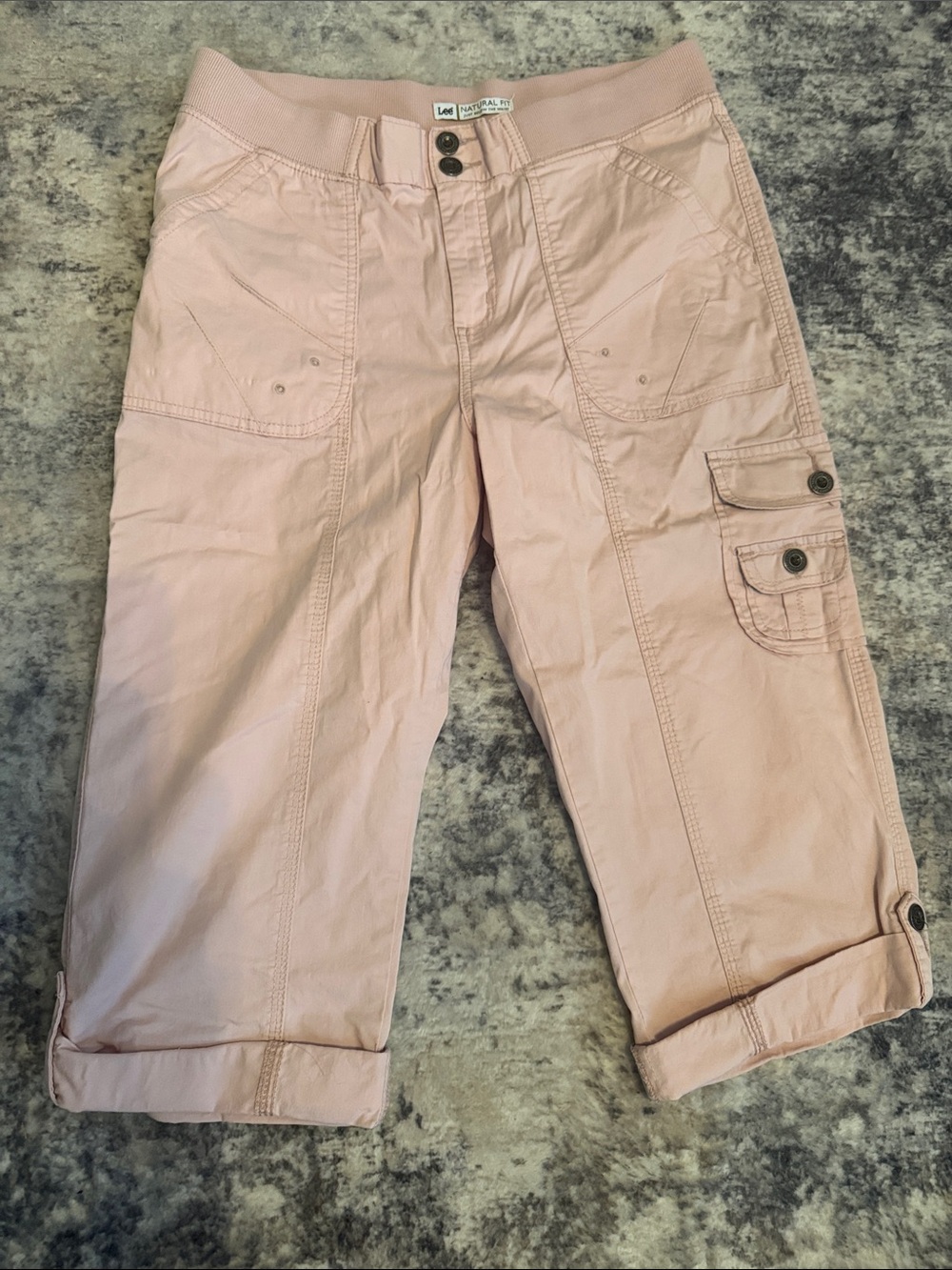 Lee Pink Capris Cargo Pants